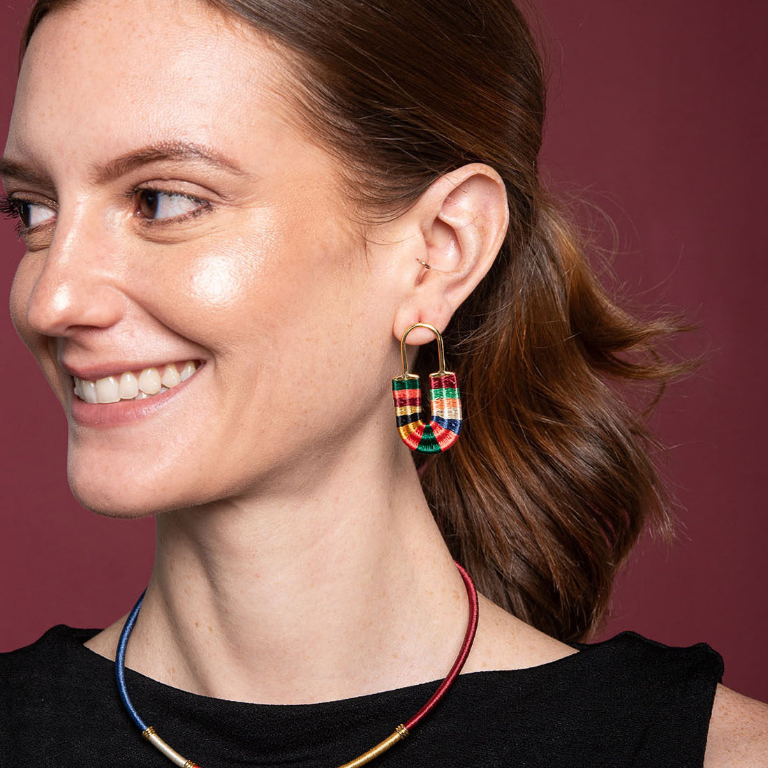Aretes Afrika Lock Multicolor