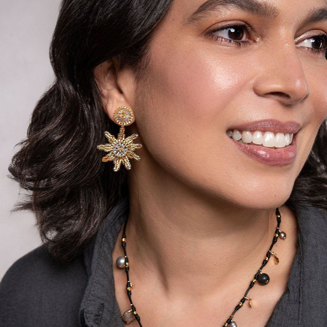 Aretes Sunshine Dorados