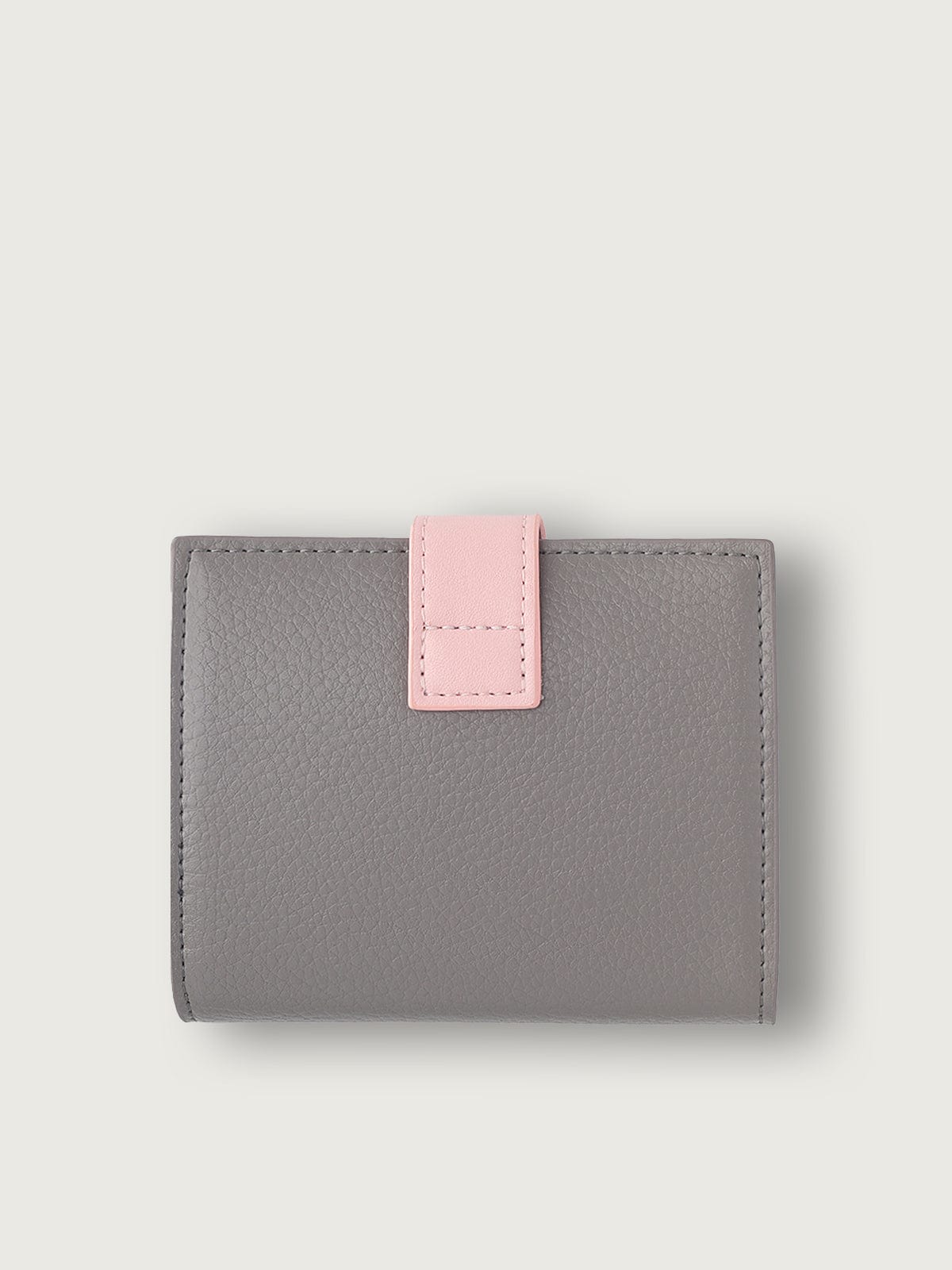 CARTERA CON MONEDERO BICOLOR GRIS OSCURO