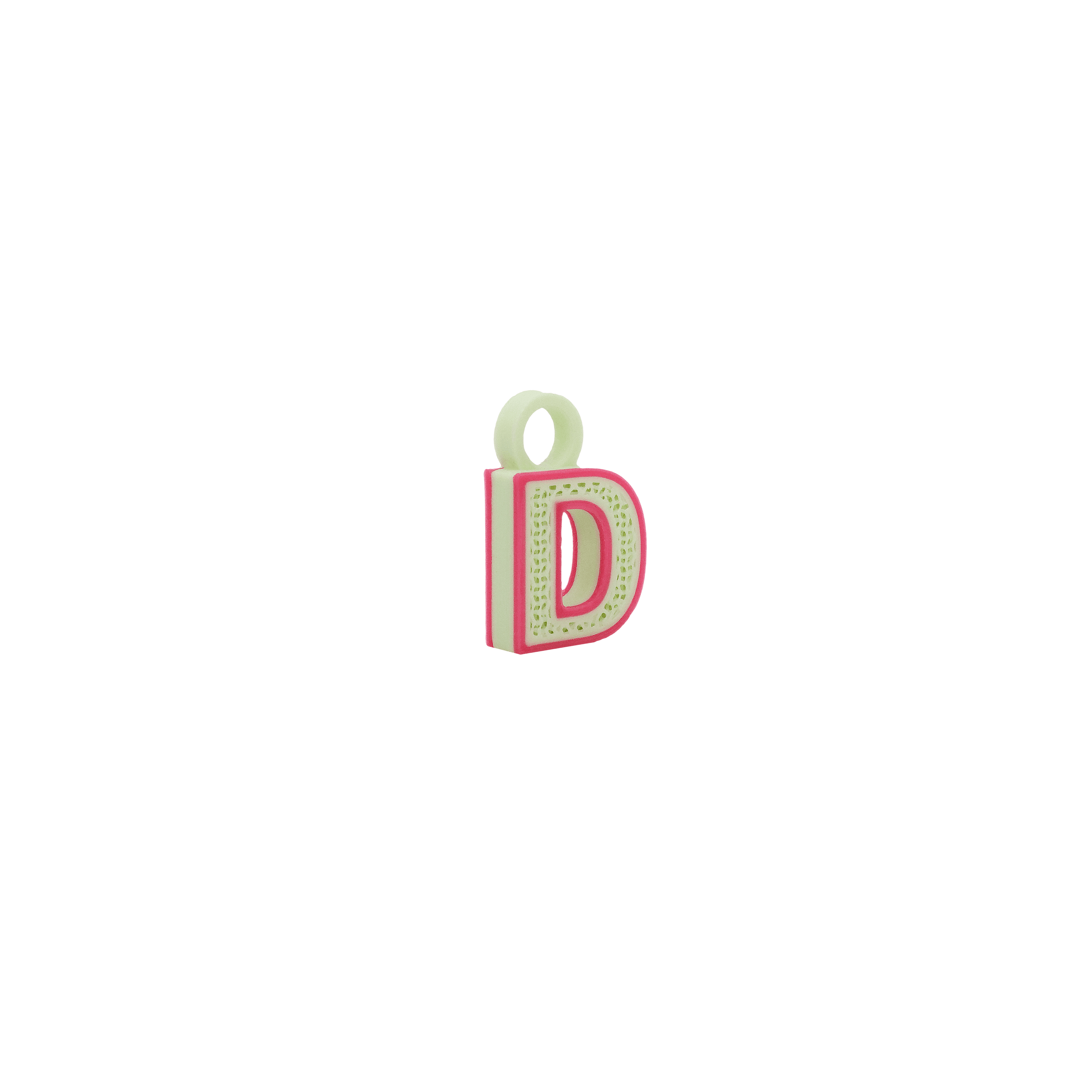 DIJE LETRA - MENTA + MAGENTA