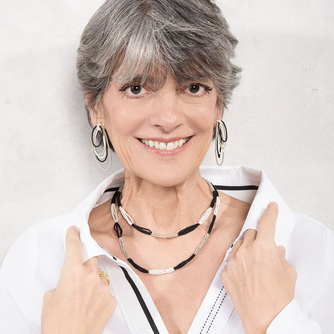 Collar Kali Negro y Blanco