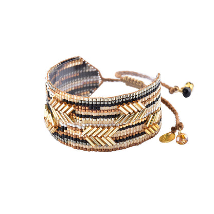 Brazalete Medium Chevron Negro