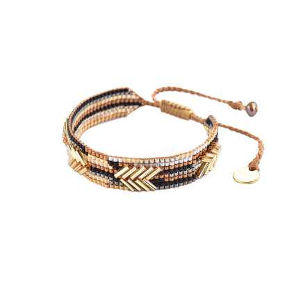 Brazalete Pequeño Chevron Negro