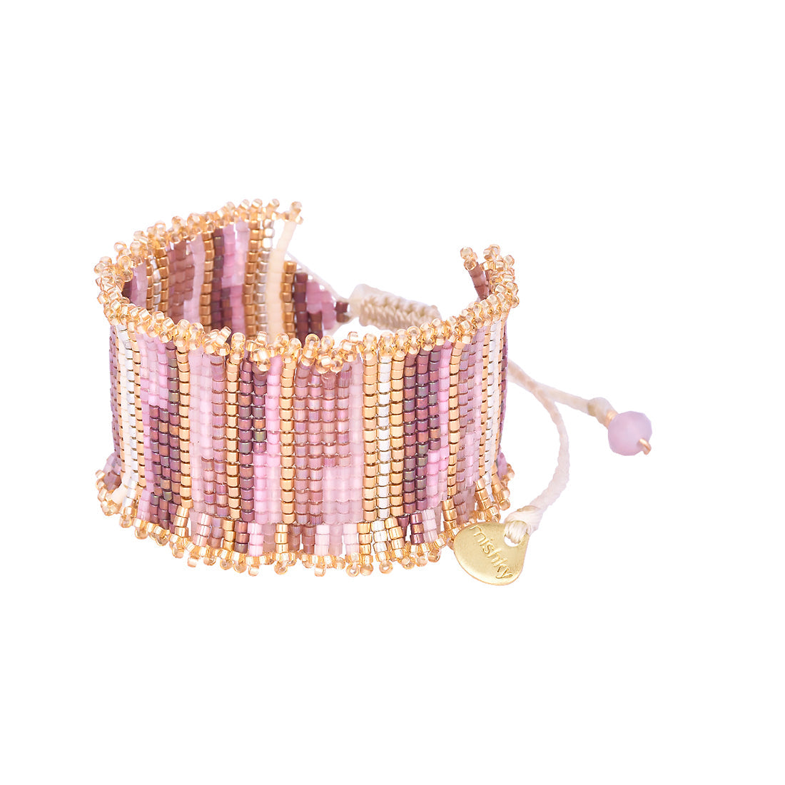 Brazalete ajustable mediano con flecos