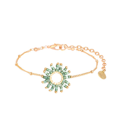 Brazalete Fringe Sun Verde