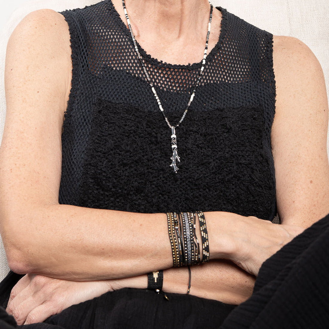 Collar Antlera negro