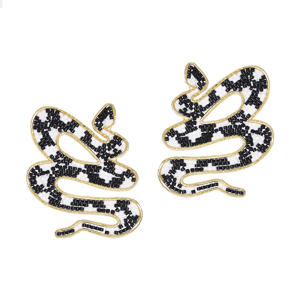 Aretes Serpent Negros