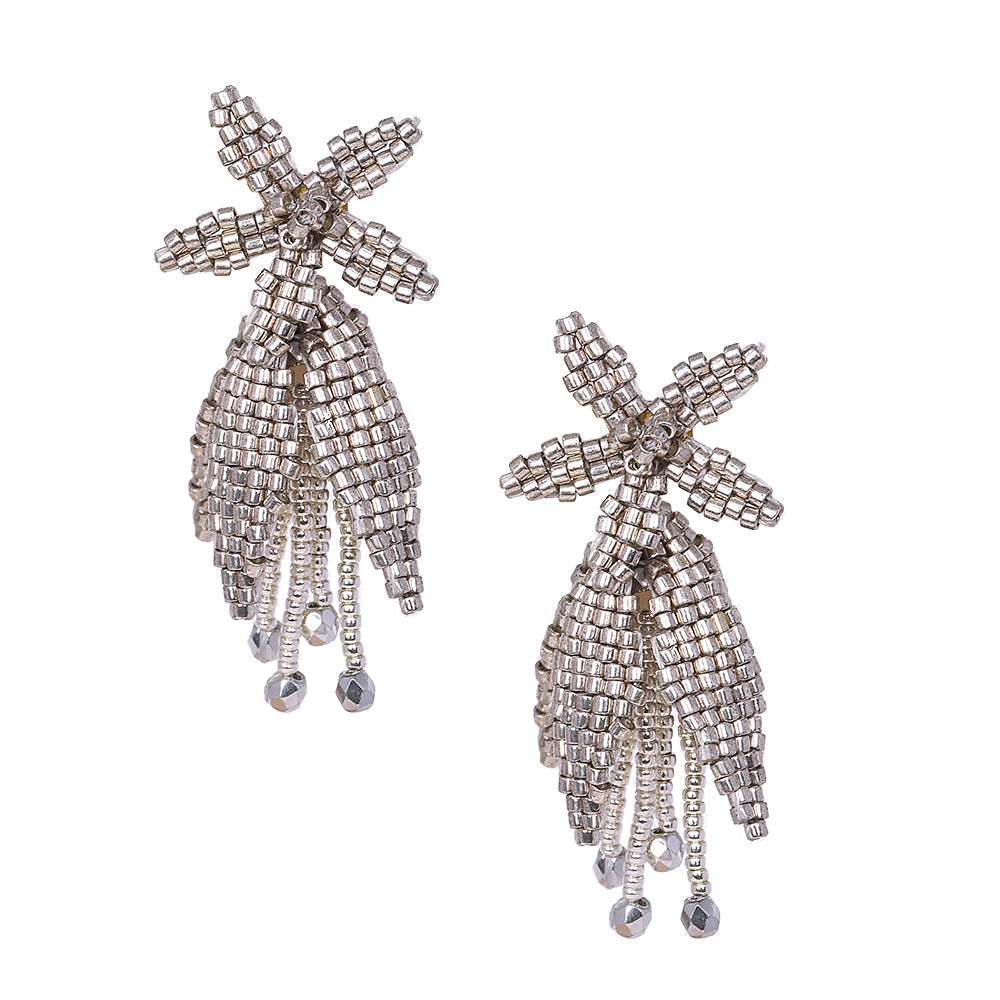 Aretes Tulipanes Plateados