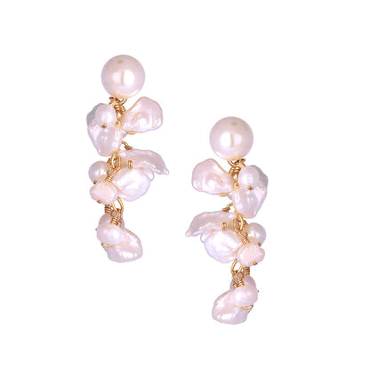 Aretes Pearl Cascade Dorados