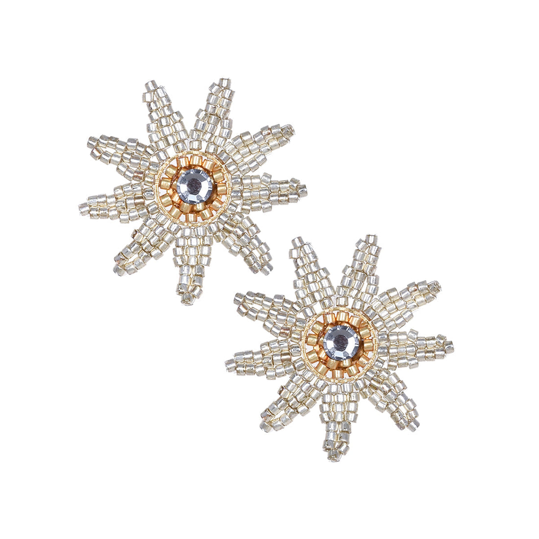 Aretes Shinny Sun Plateados