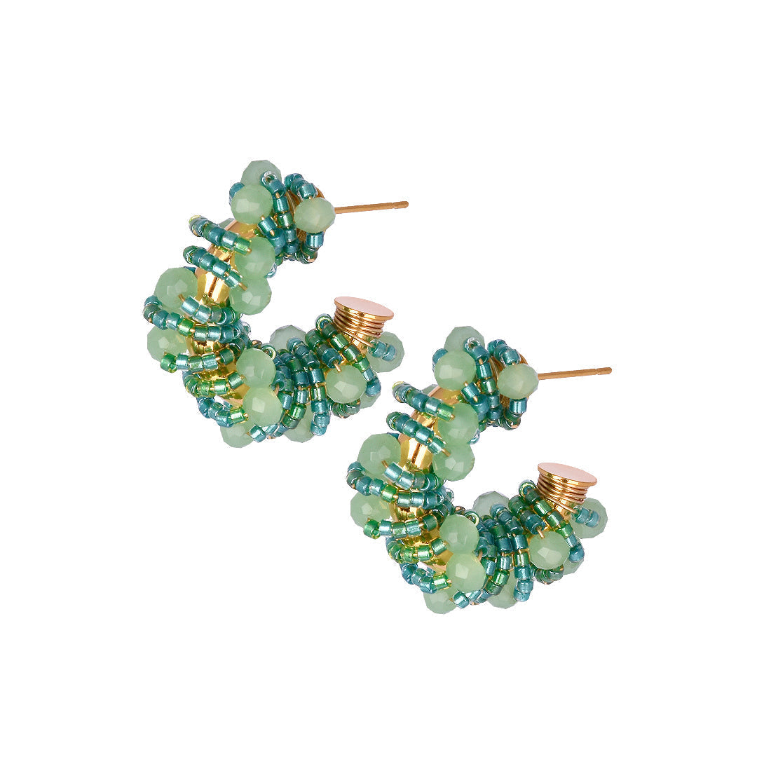 Aretes Erizo Verdes