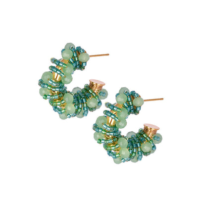 Aretes Erizo Verdes