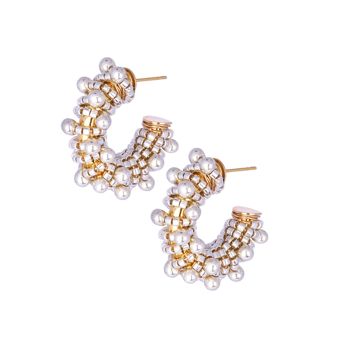 Aretes Erizo plateados