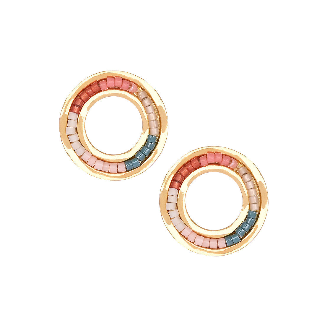 Aretes Melted Circle multicolor