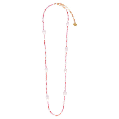 Collar ajustable de perlas y Miyuki