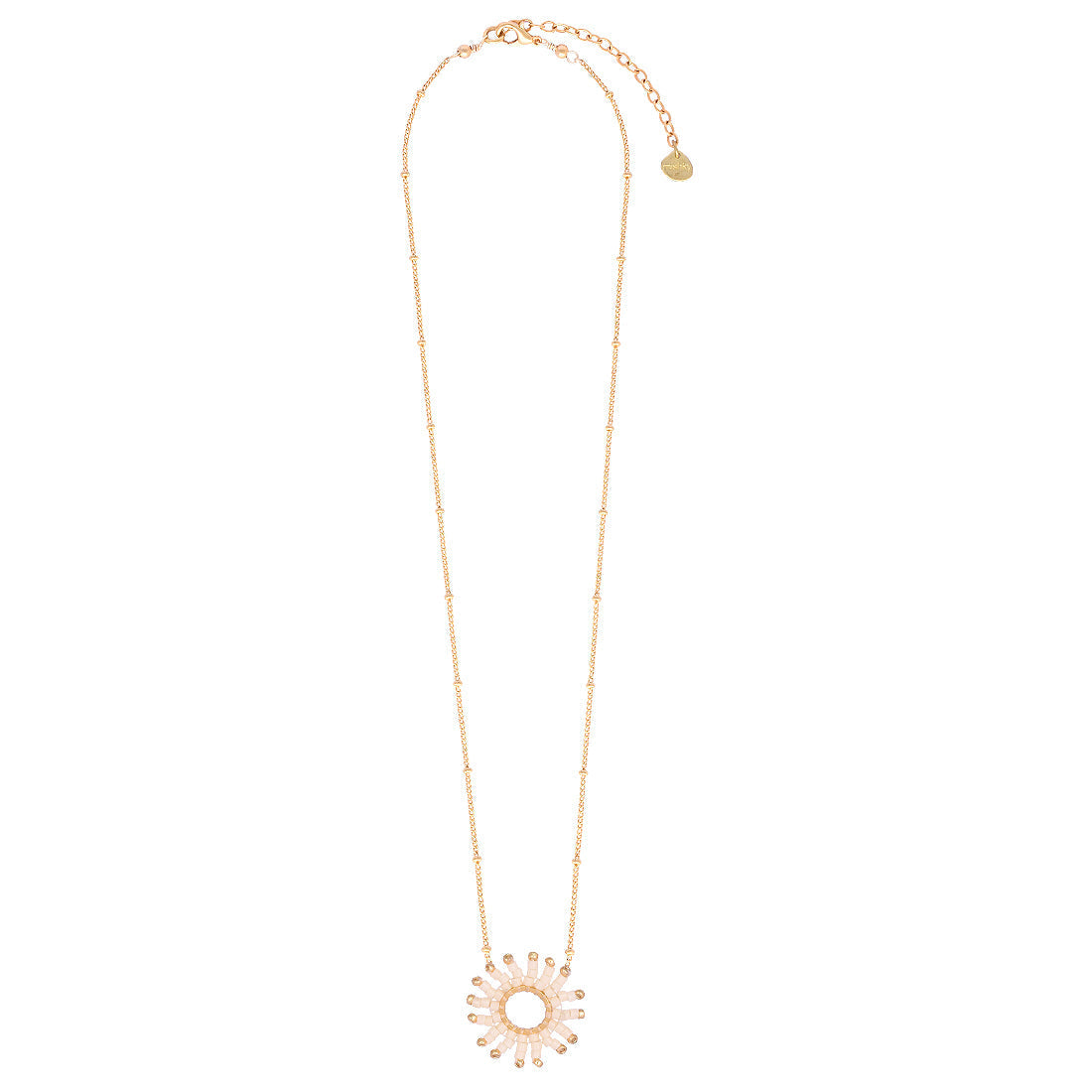Collar Fringe Sun pequeño blanco
