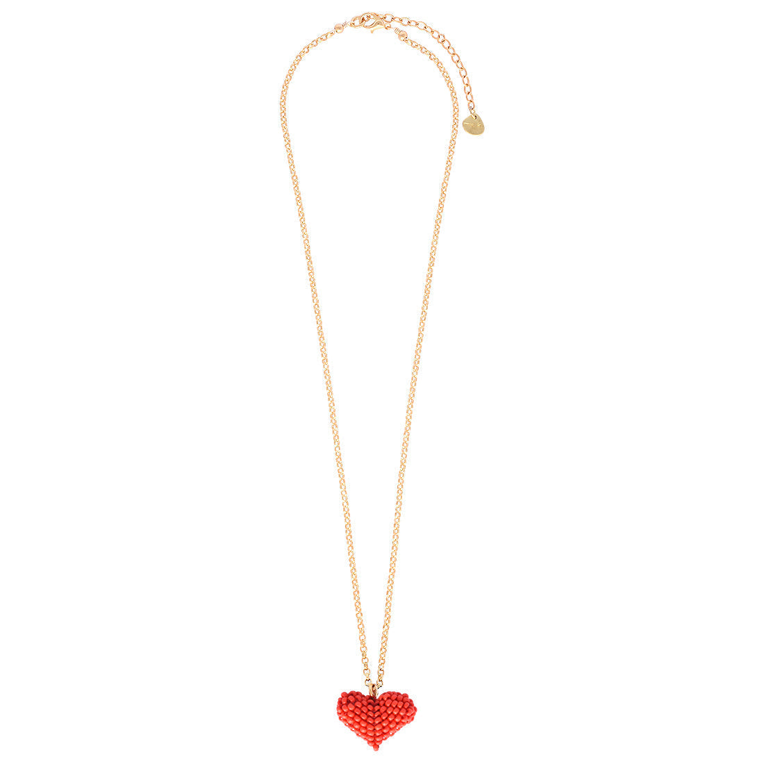 Collar Puffy Heart rojo