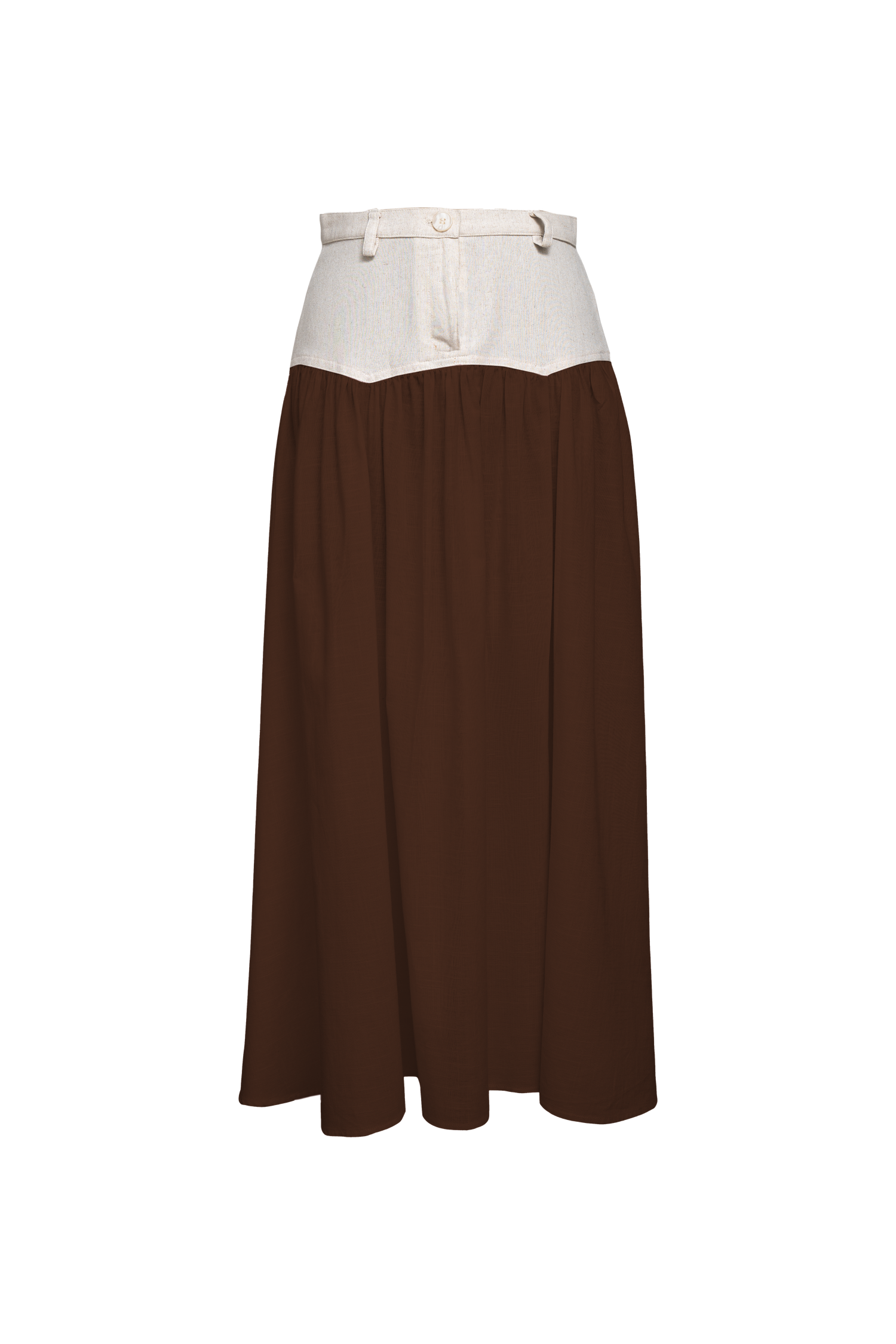 SAND STRIPE SKIRT (COFFEE)