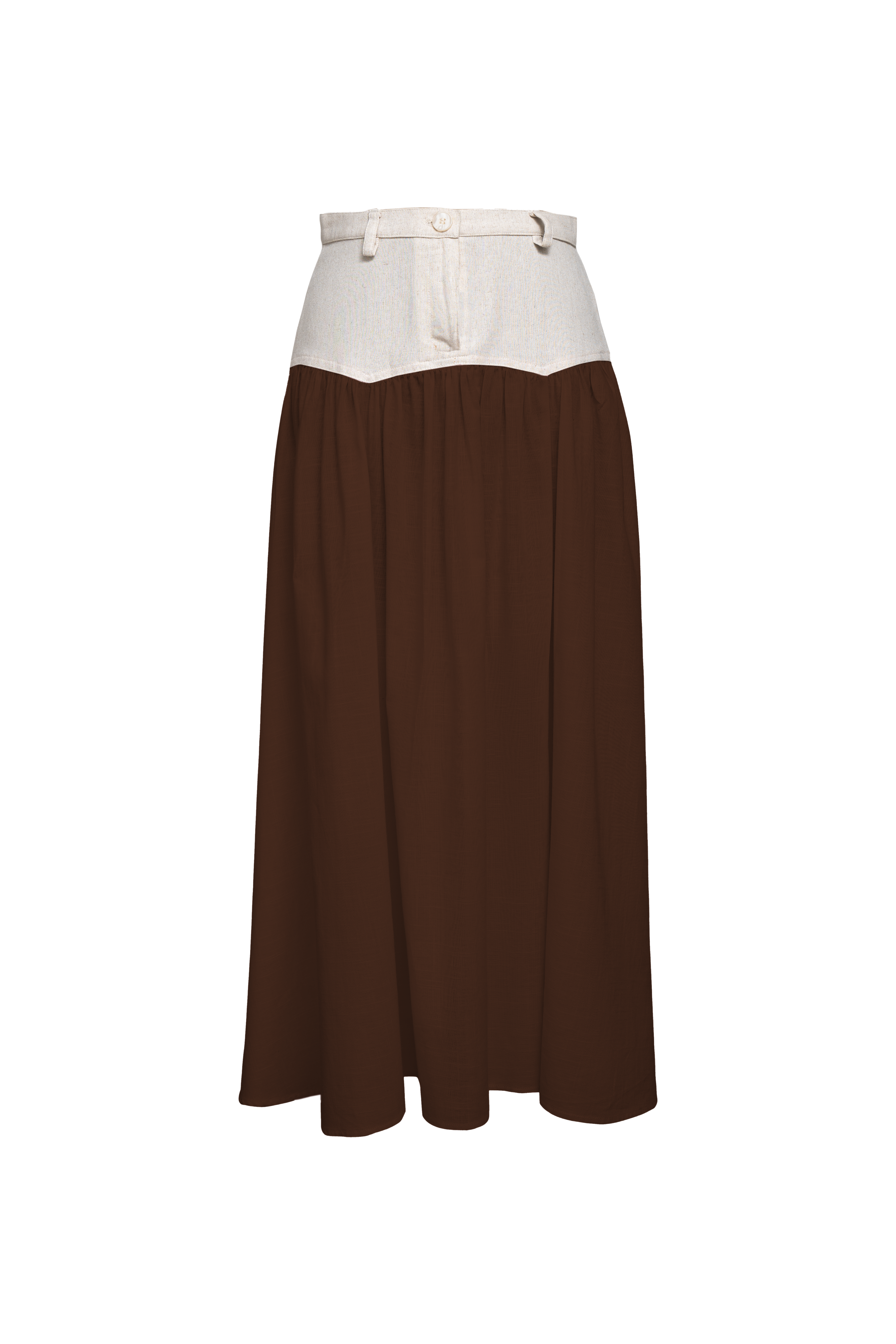 SAND STRIPE SKIRT (COFFEE)
