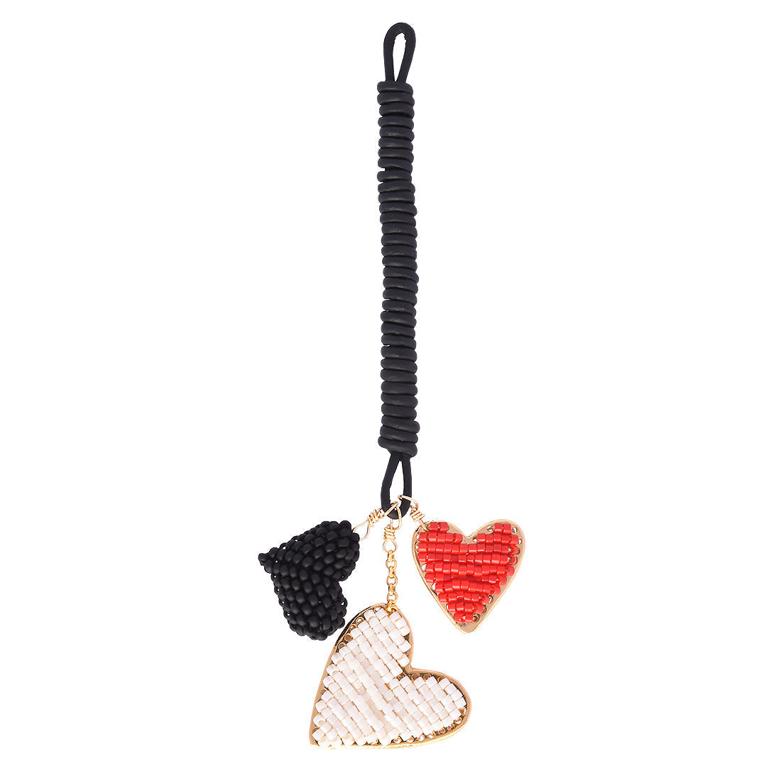 Accesorio/LLavero bolso Heartsy Bag Rojo y Negro