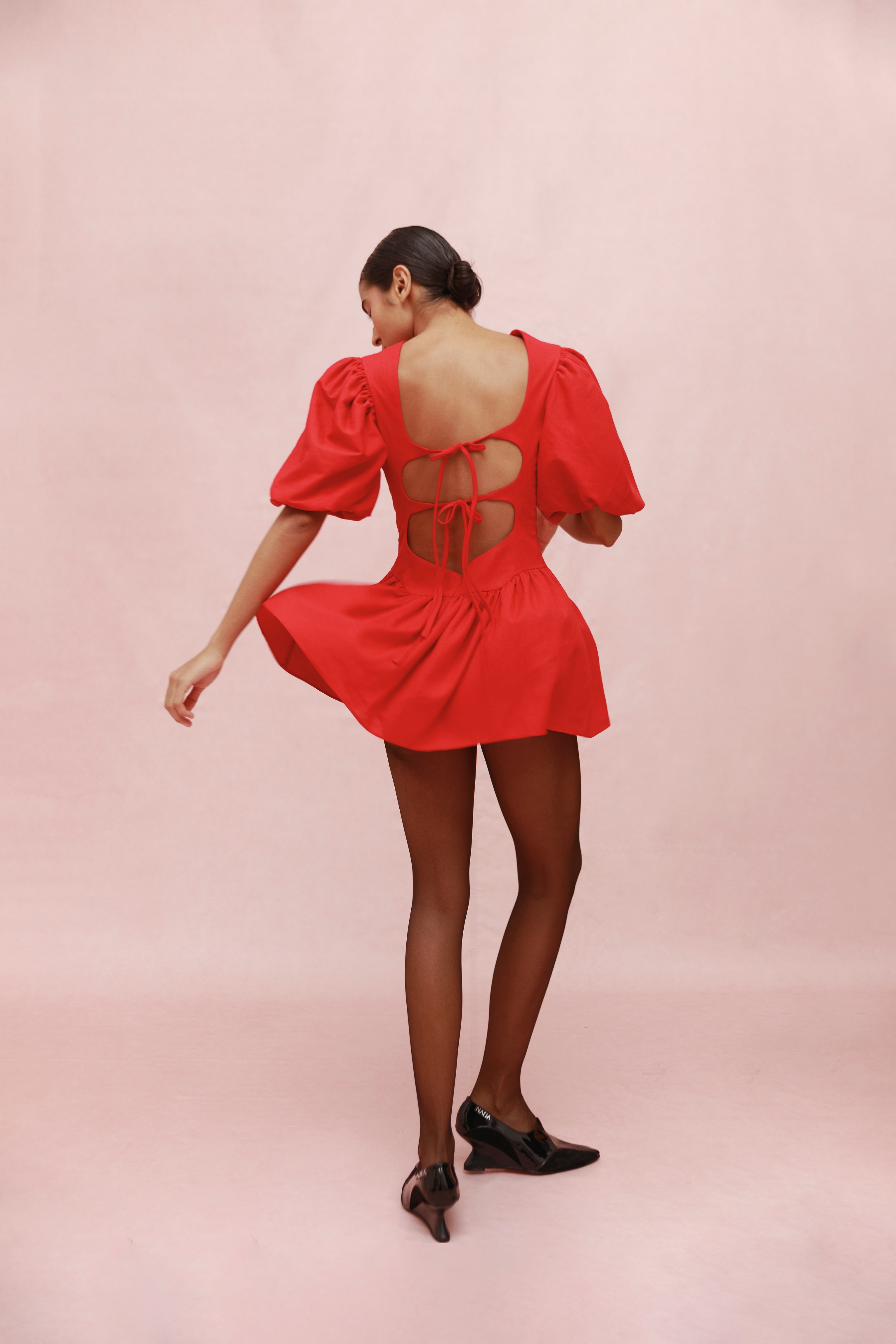 SONSOL DRESS (CHERRY)