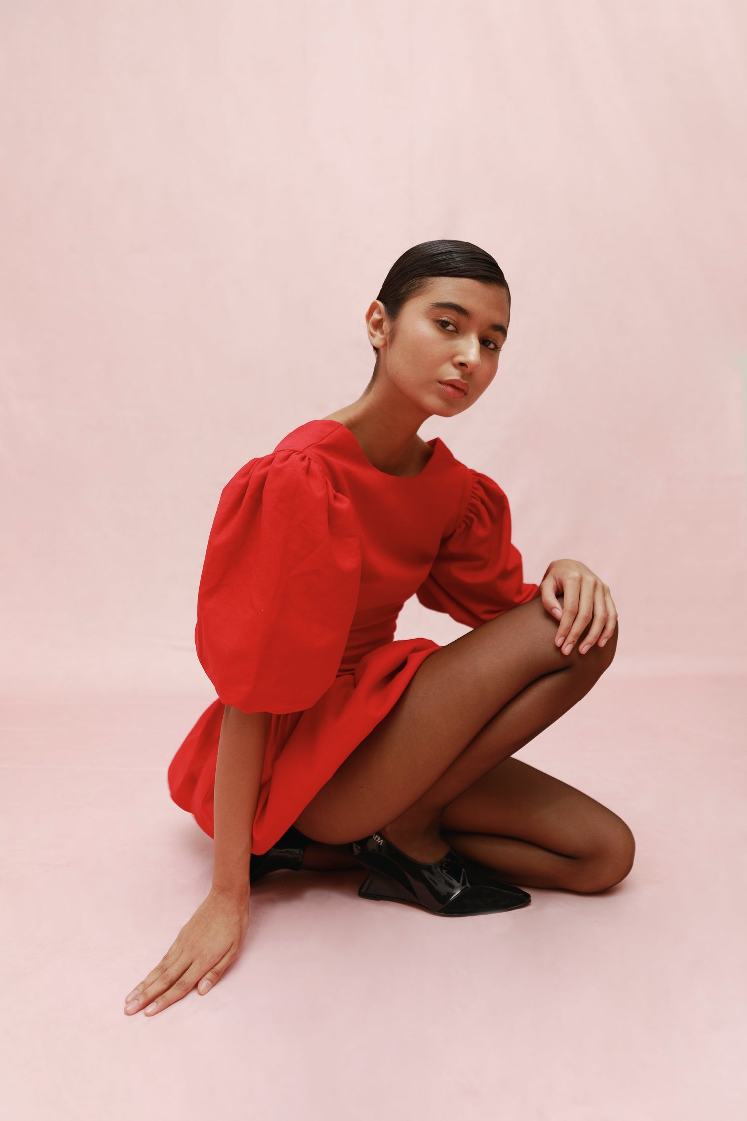 SONSOL DRESS (CHERRY)