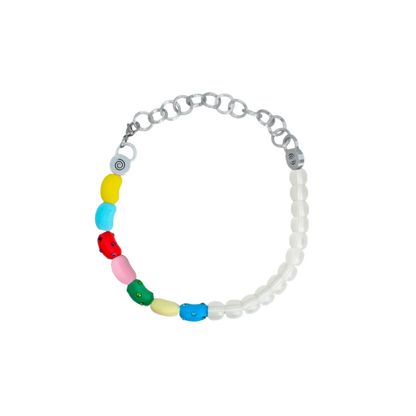 COLLAR DE GOMAS CON MAXI PERLAS
