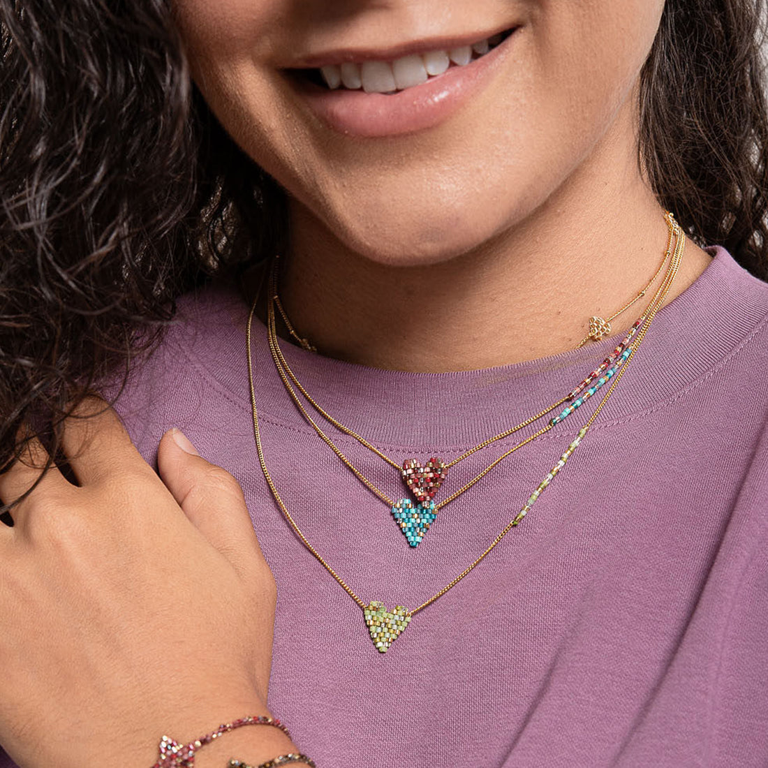 Collar Heartsy Morado