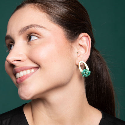 Aretes Lustra Turqueza