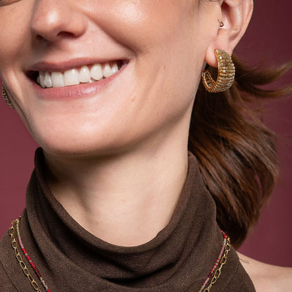 Aretes Cake Dorados