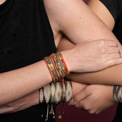 Brazalete pequeño Chevron Multicolor