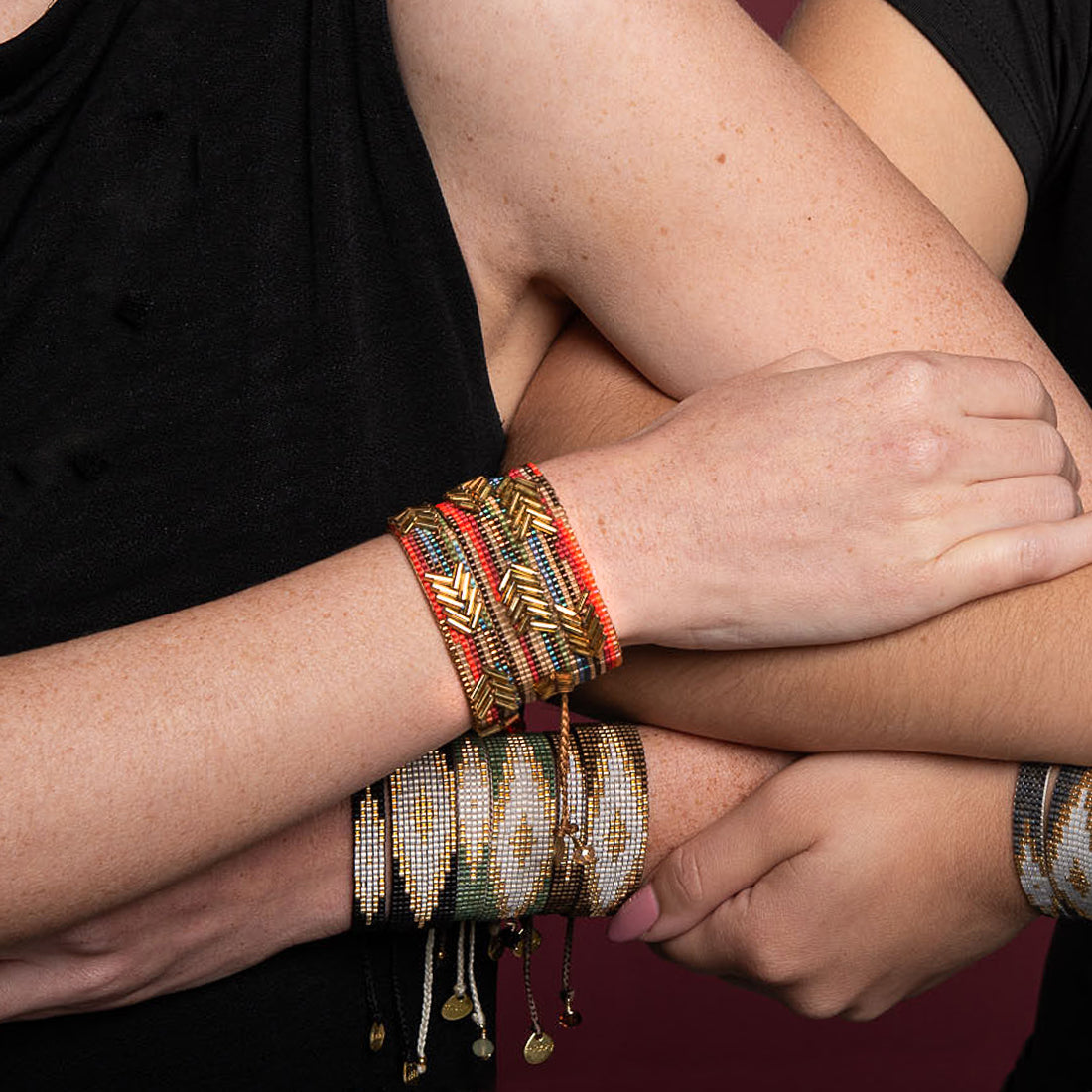 Brazalete Medium Chevron Multicolor