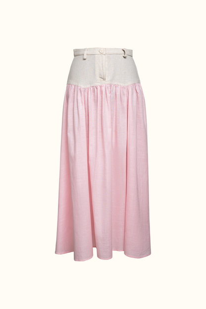SAND STRIPE SKIRT (ROSA)