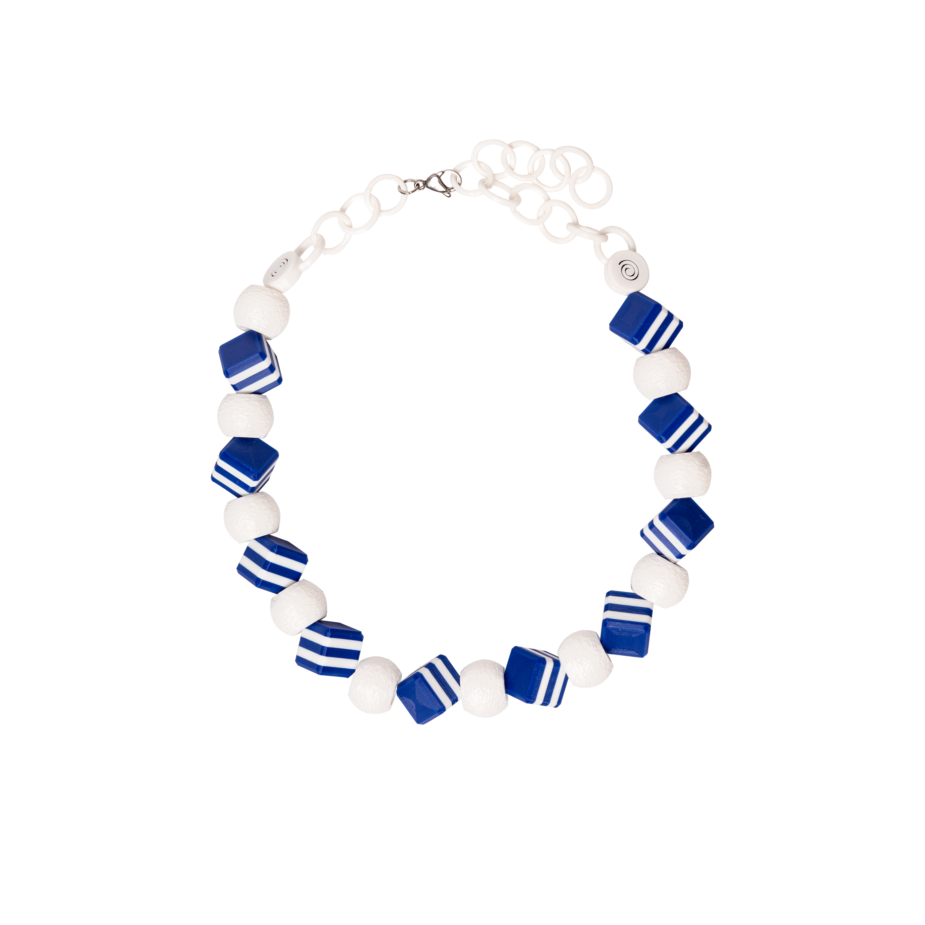 COLLAR GRUESO DE CUBOS Y ESFERAS