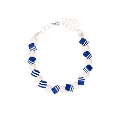 COLLAR GRUESO DE CUBOS Y ESFERAS
