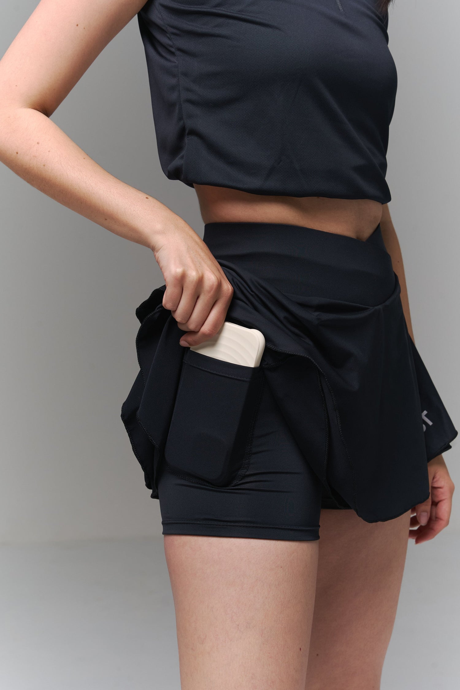 Crossed Court Skirt