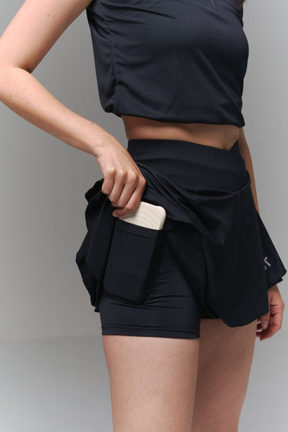 Crossed Court Skirt