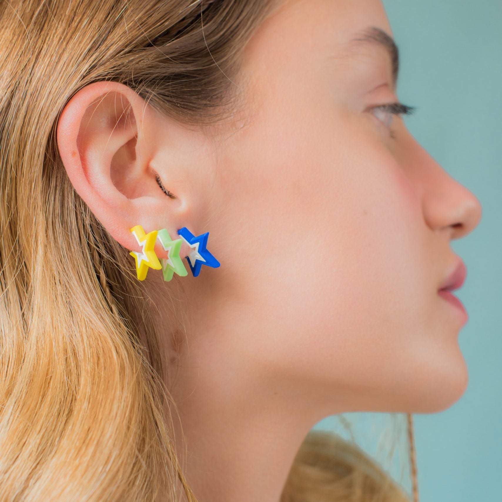 ARETES DE ESTRELLA BABY SET X4