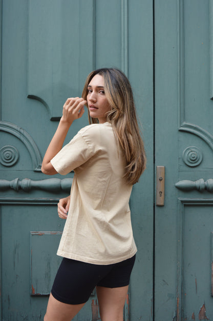 Oversized T-shirt Nude