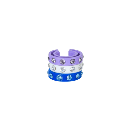 EAR CUFFS CON CRISTALES SET X3