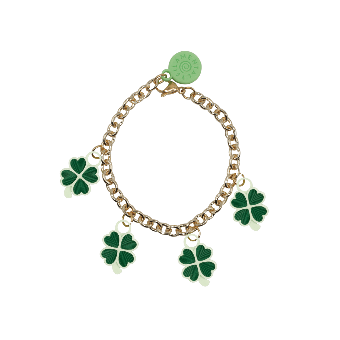 BRAZALETE CON DIJES DE TRÉBOL