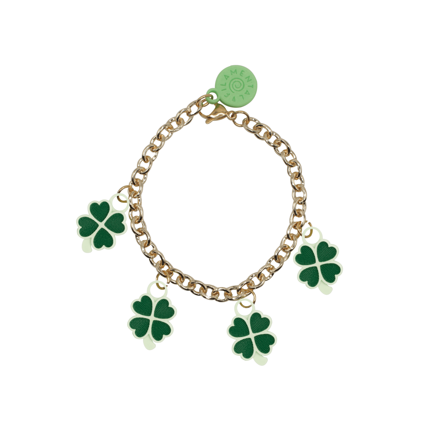 BRAZALETE CON DIJES DE TRÉBOL