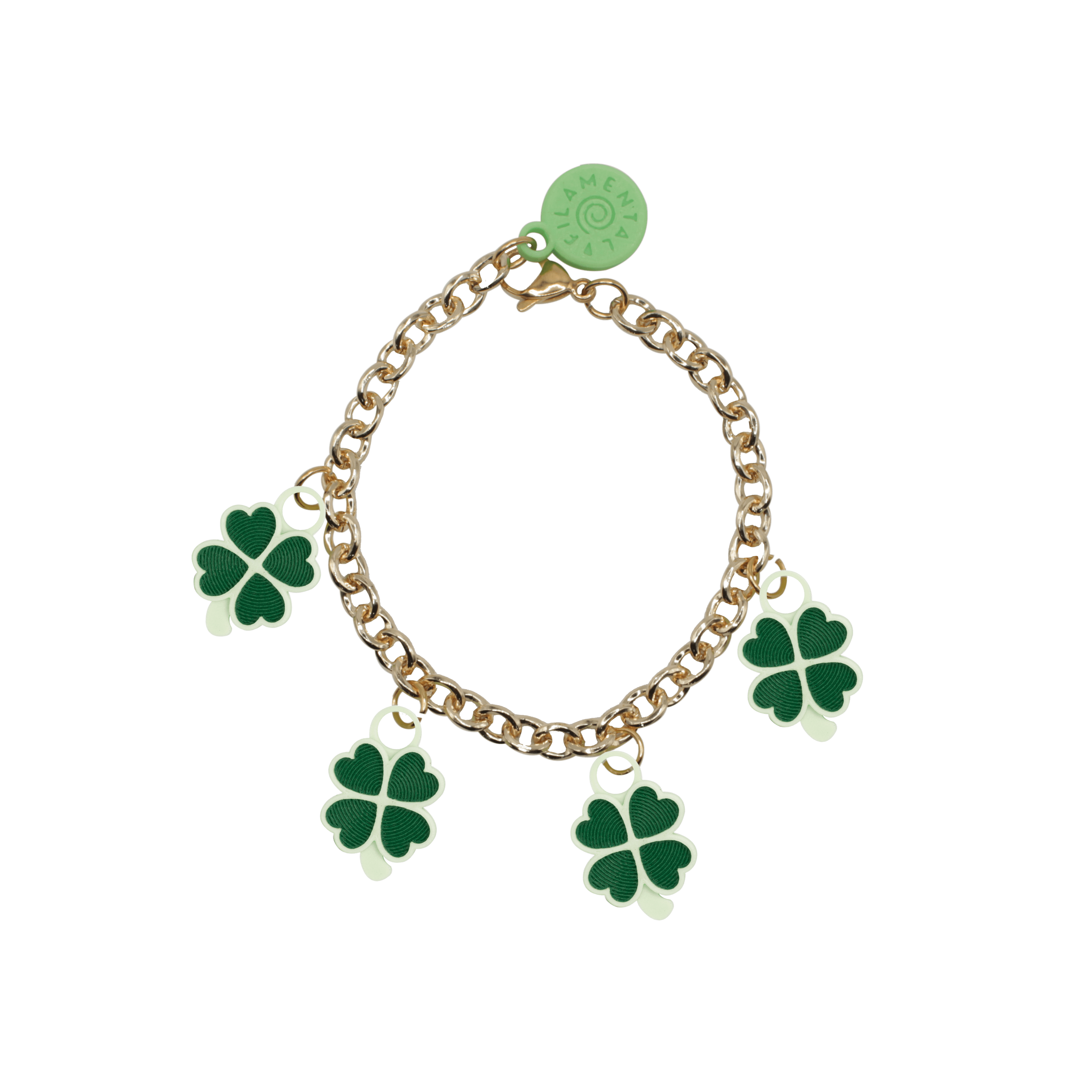 BRAZALETE CON DIJES DE TRÉBOL