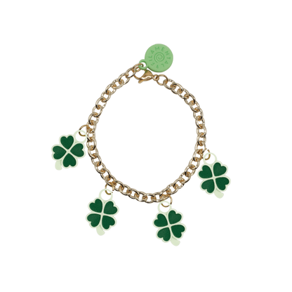 BRAZALETE CON DIJES DE TRÉBOL