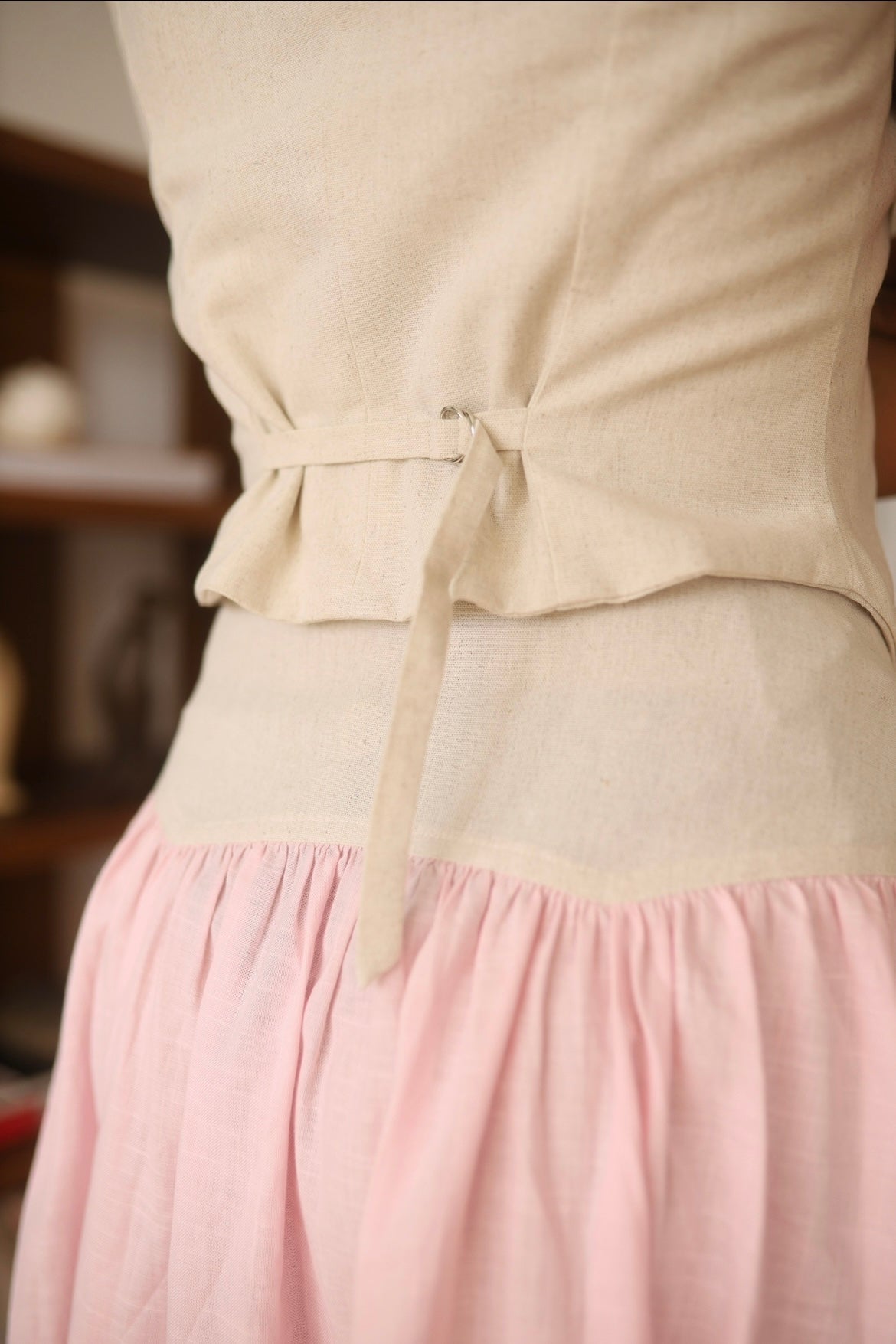 SAND STRIPE SKIRT (ROSA)