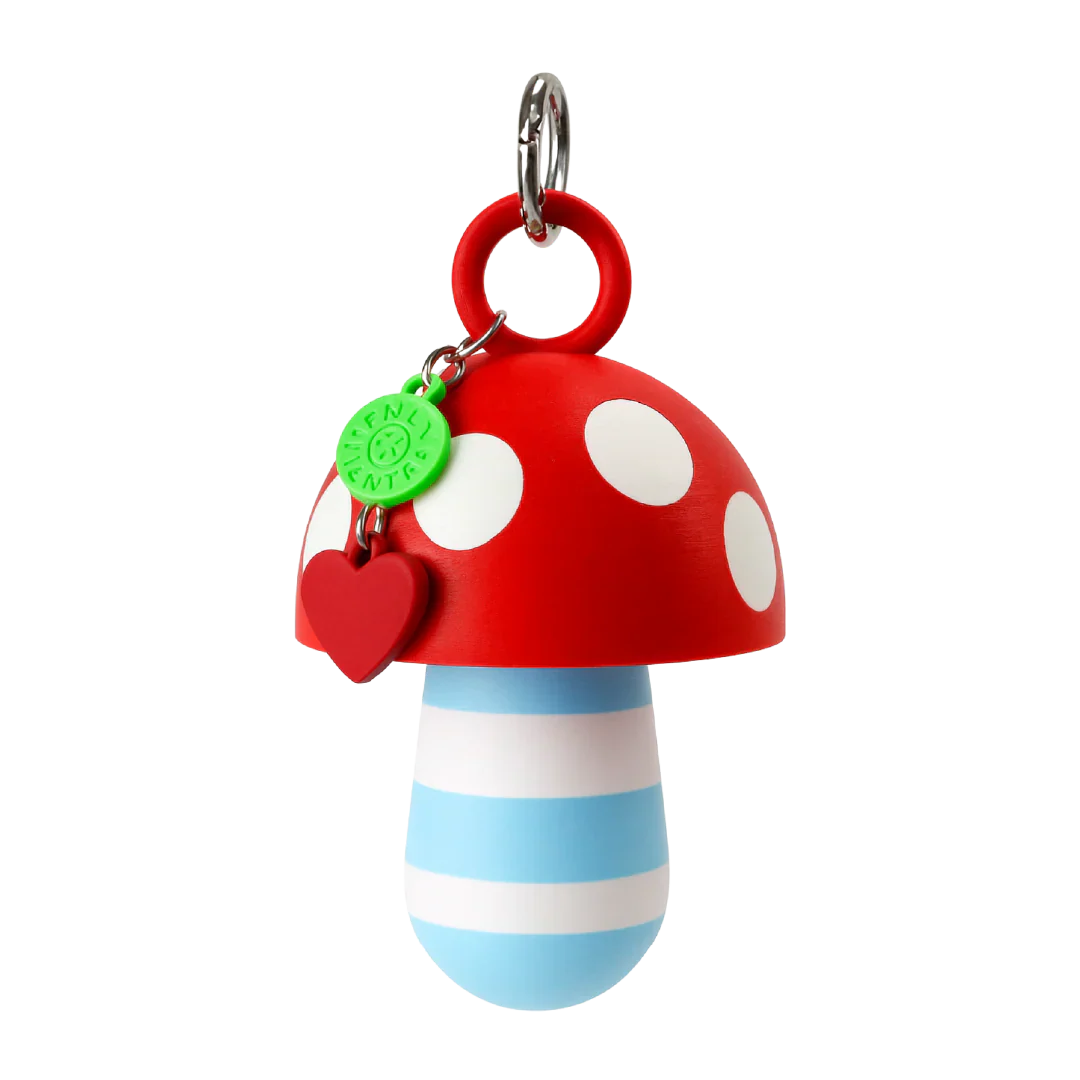 LIPSTICK CASE HONGO RAYAS CELESTE/BLANCO