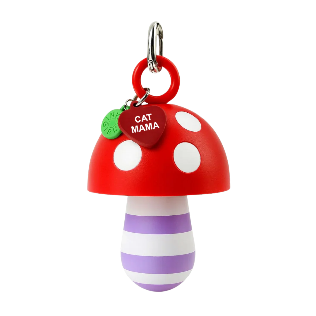 LIPSTICK CASE HONGO RAYAS LILA/BLANCO
