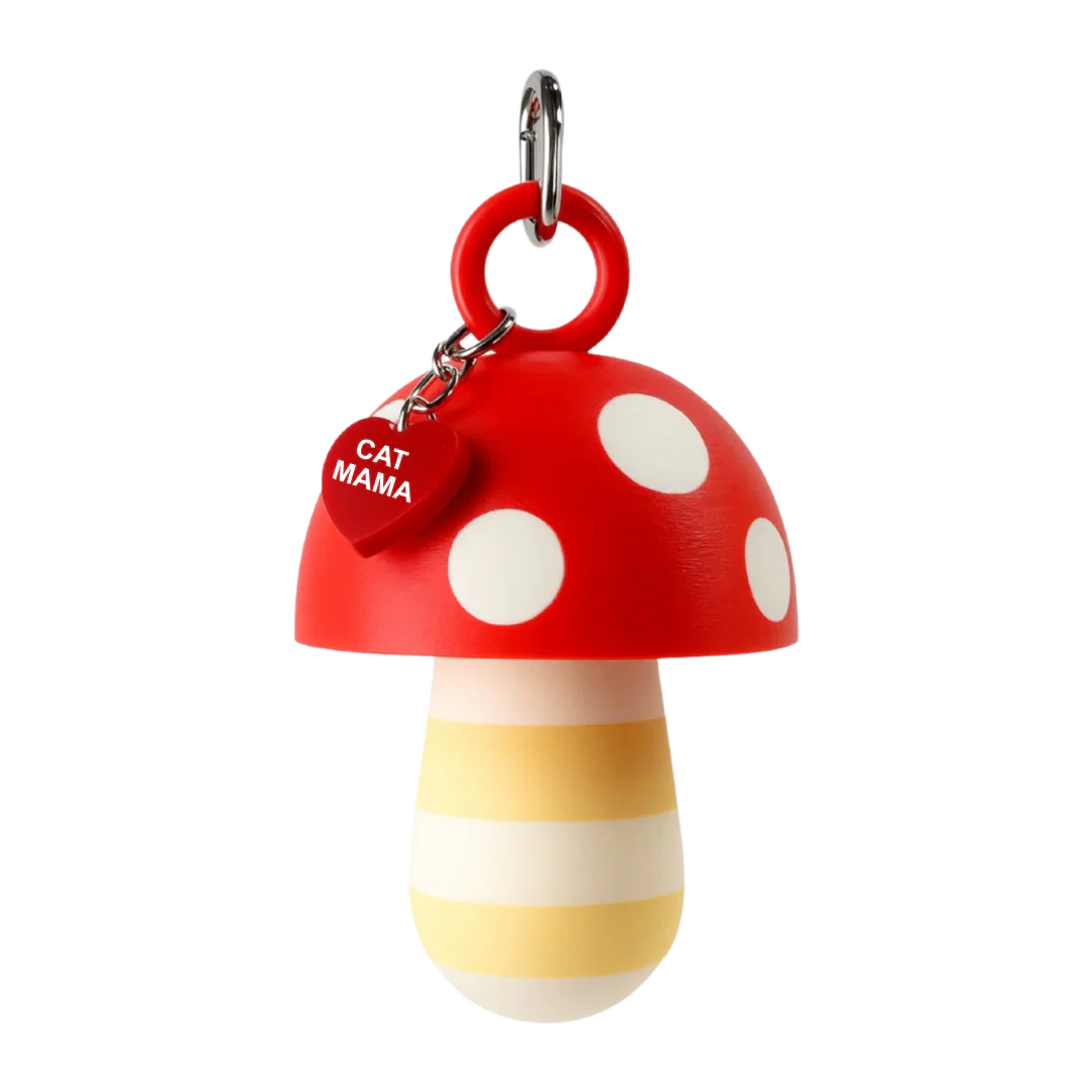 LIPSTICK CASE HONGO RAYAS VAINILLA/BLANCO
