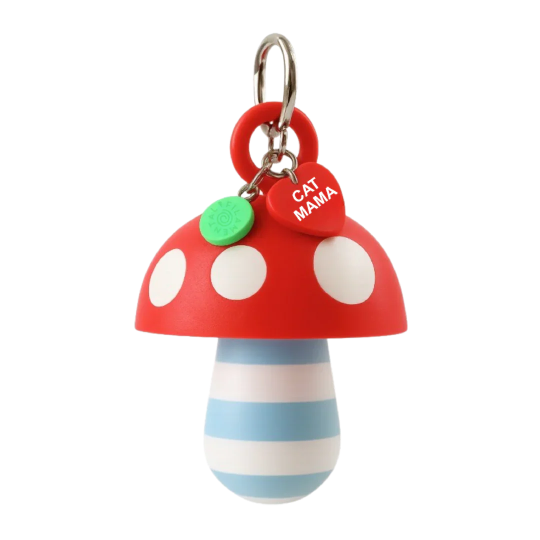LIPSTICK CASE HONGO RAYAS CELESTE/BLANCO