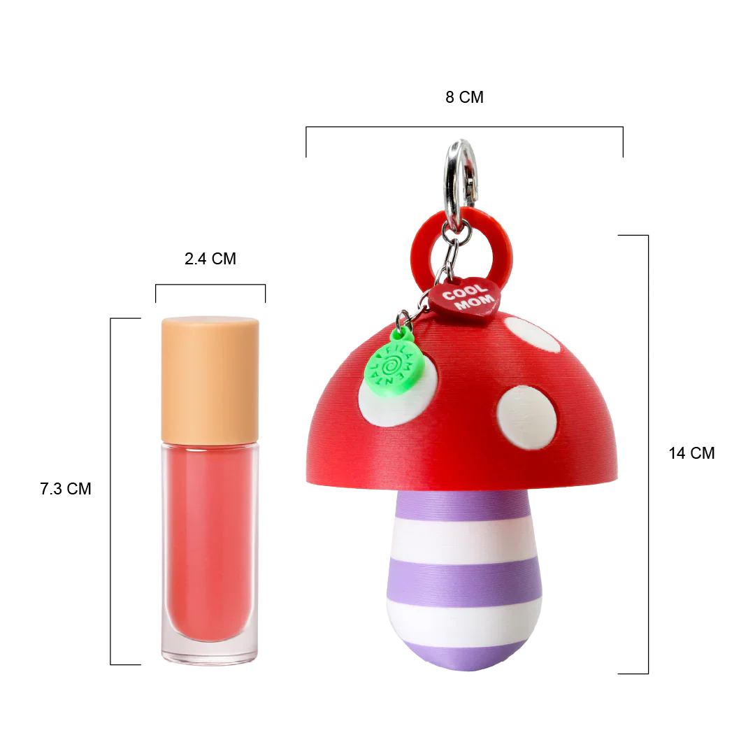 LIPSTICK CASE HONGO RAYAS LILA/BLANCO